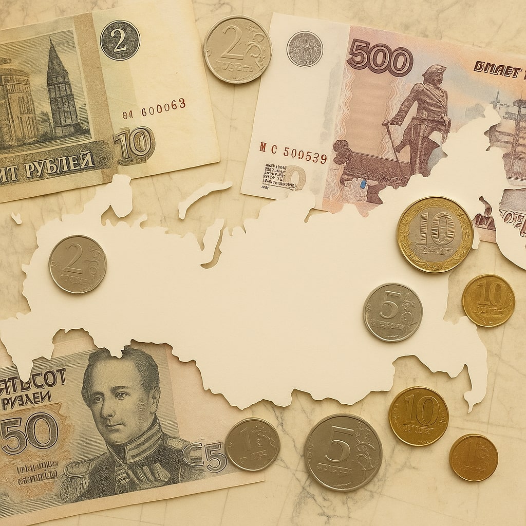 Russian coins and banknotes – authentic historical currency collection