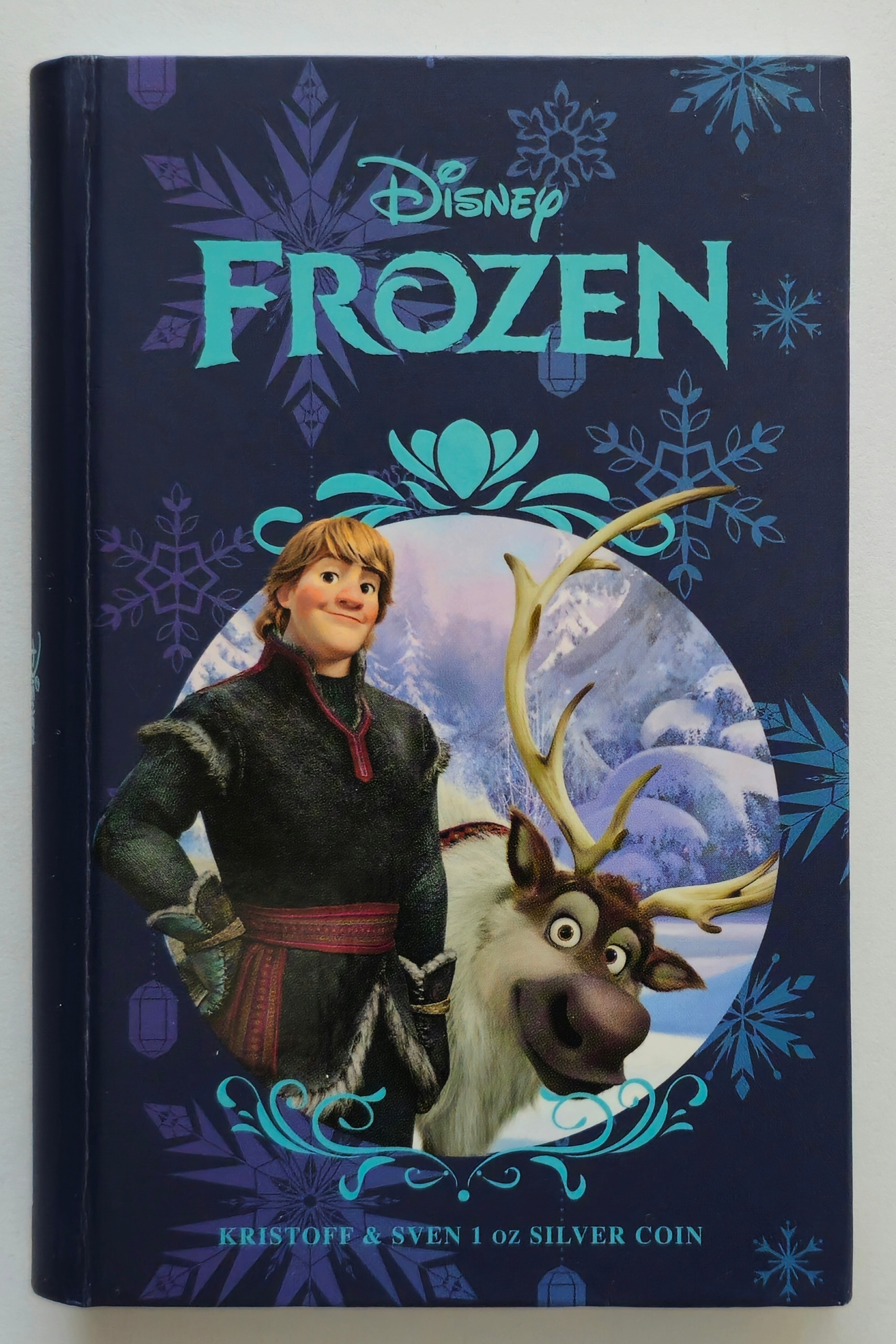 “Disney Frozen Kristoff & Sven 1 oz silver coin — оригинальная коллекционная упаковка New Zealand Mint”