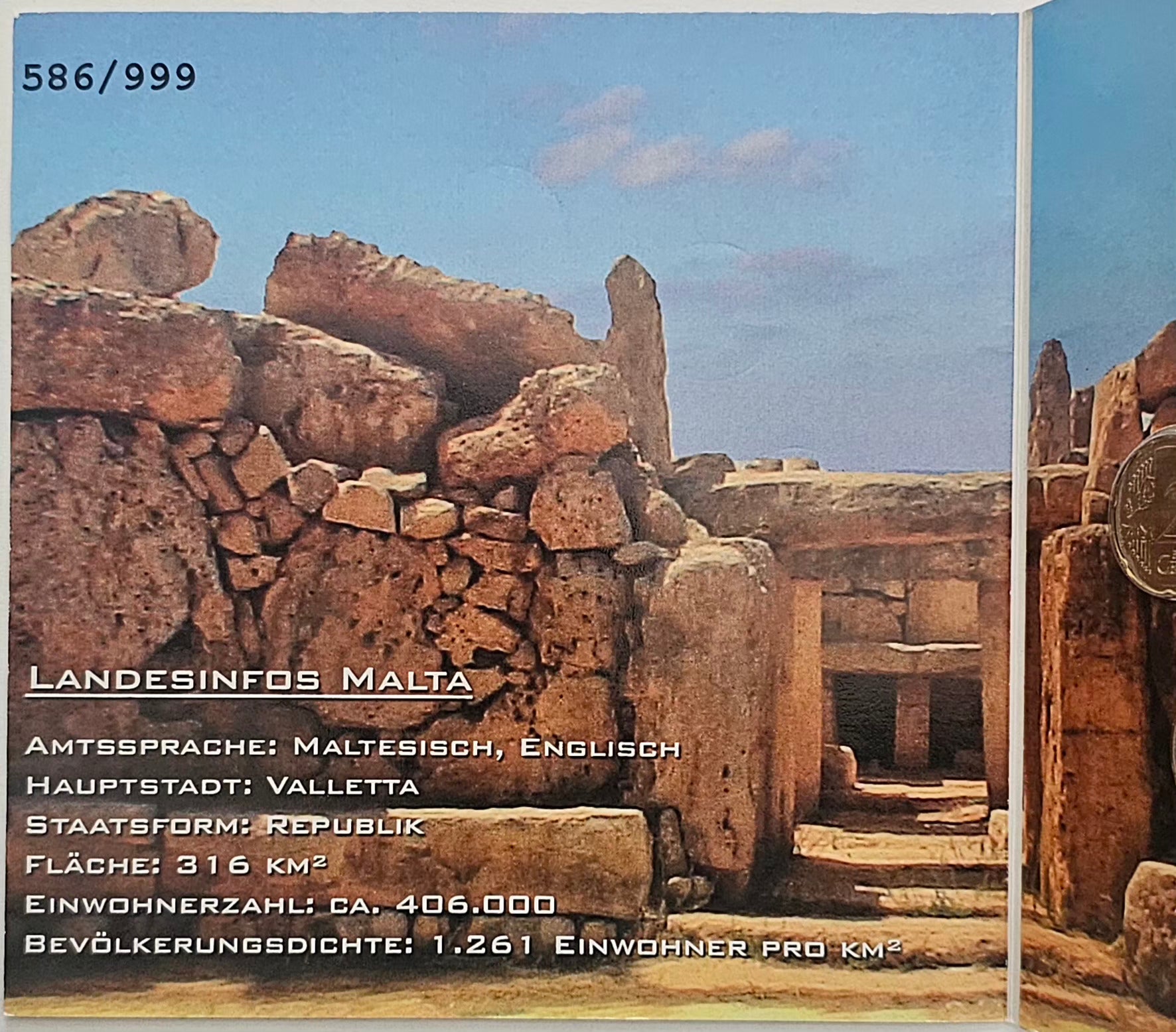 Malta coin set limited edition packaging details