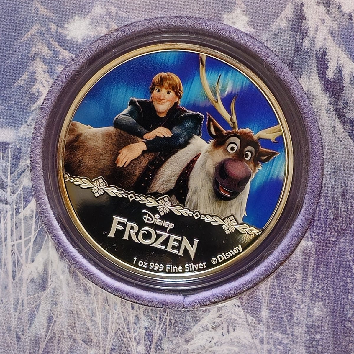 Frozen Kristoff & Sven silver coin 1 oz