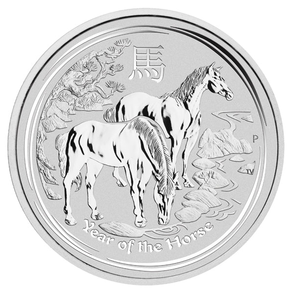 Australian Lunar Series II 2014 Année du Cheval 1/2oz Silver Proof