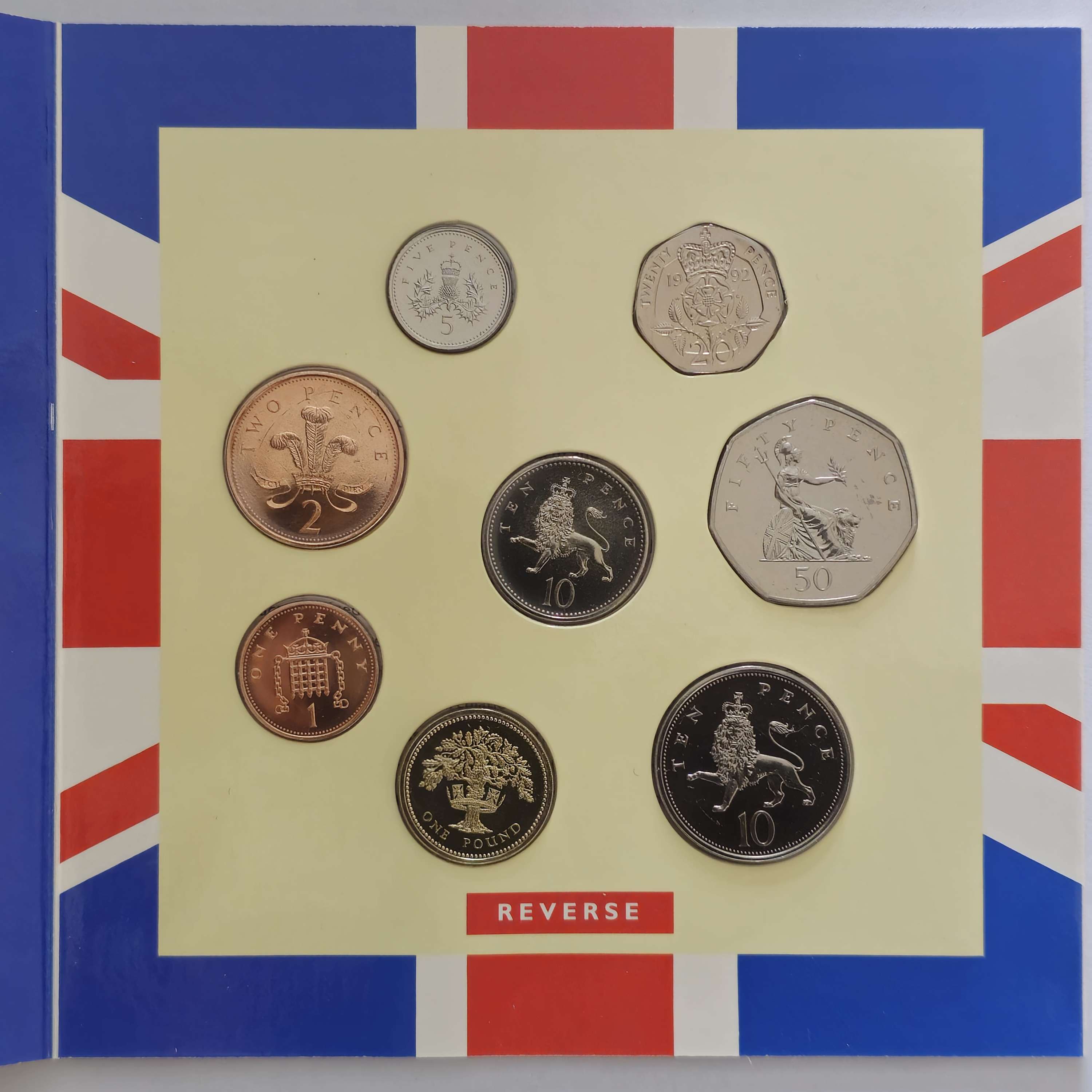 1992 UNITED KINGDOM BRILLIANT UNCIRCULATED COIN COLLECTION 