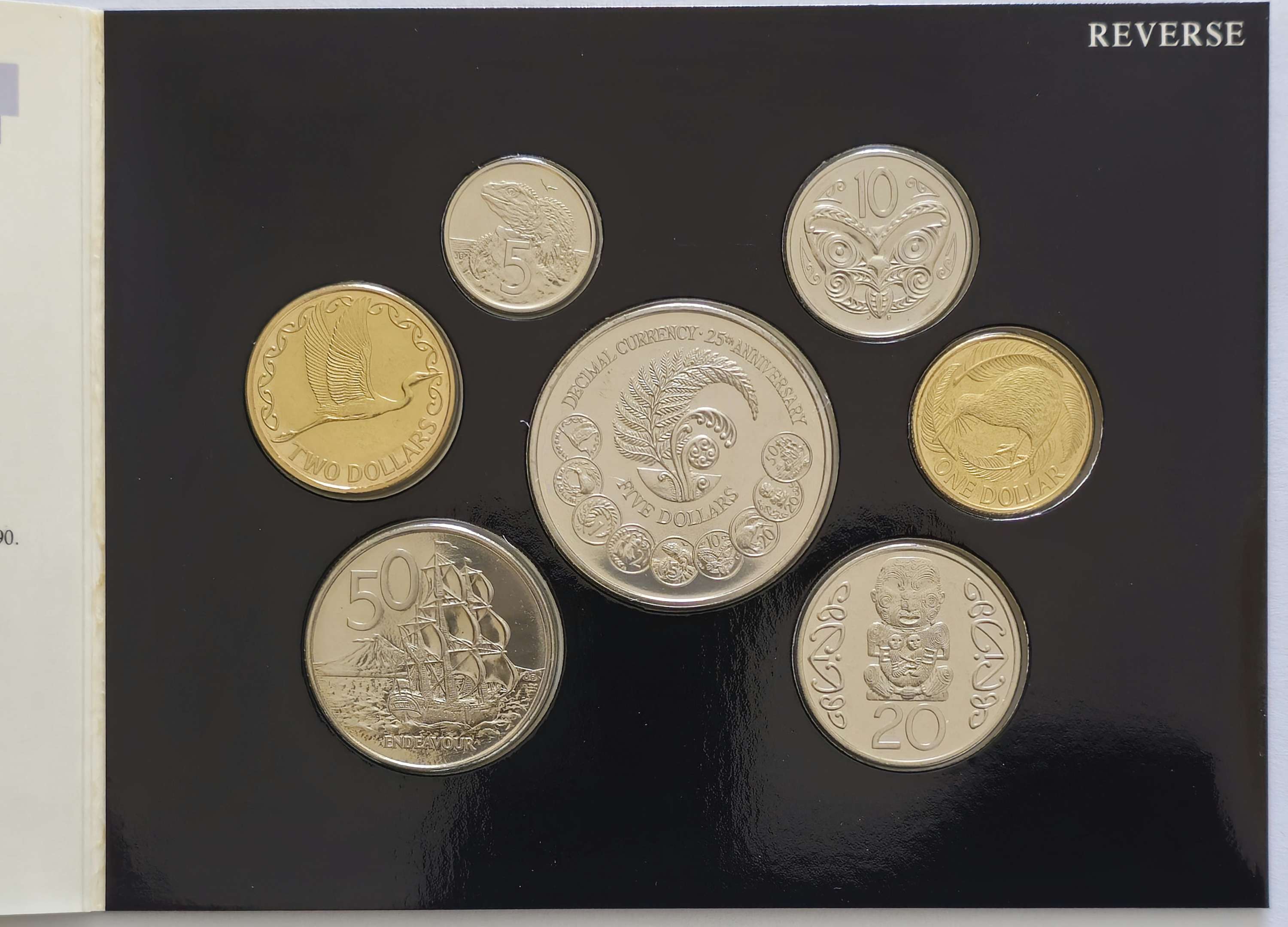 New Zealand 1992 25th Anniversary coin set.