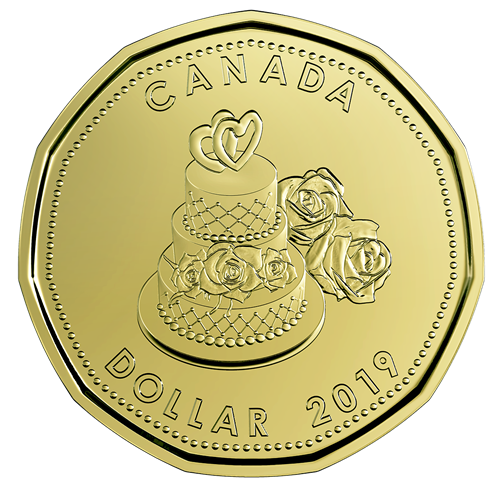 Married in 2019 Canada Commemorative Coin Set with Special Edition Loonie!