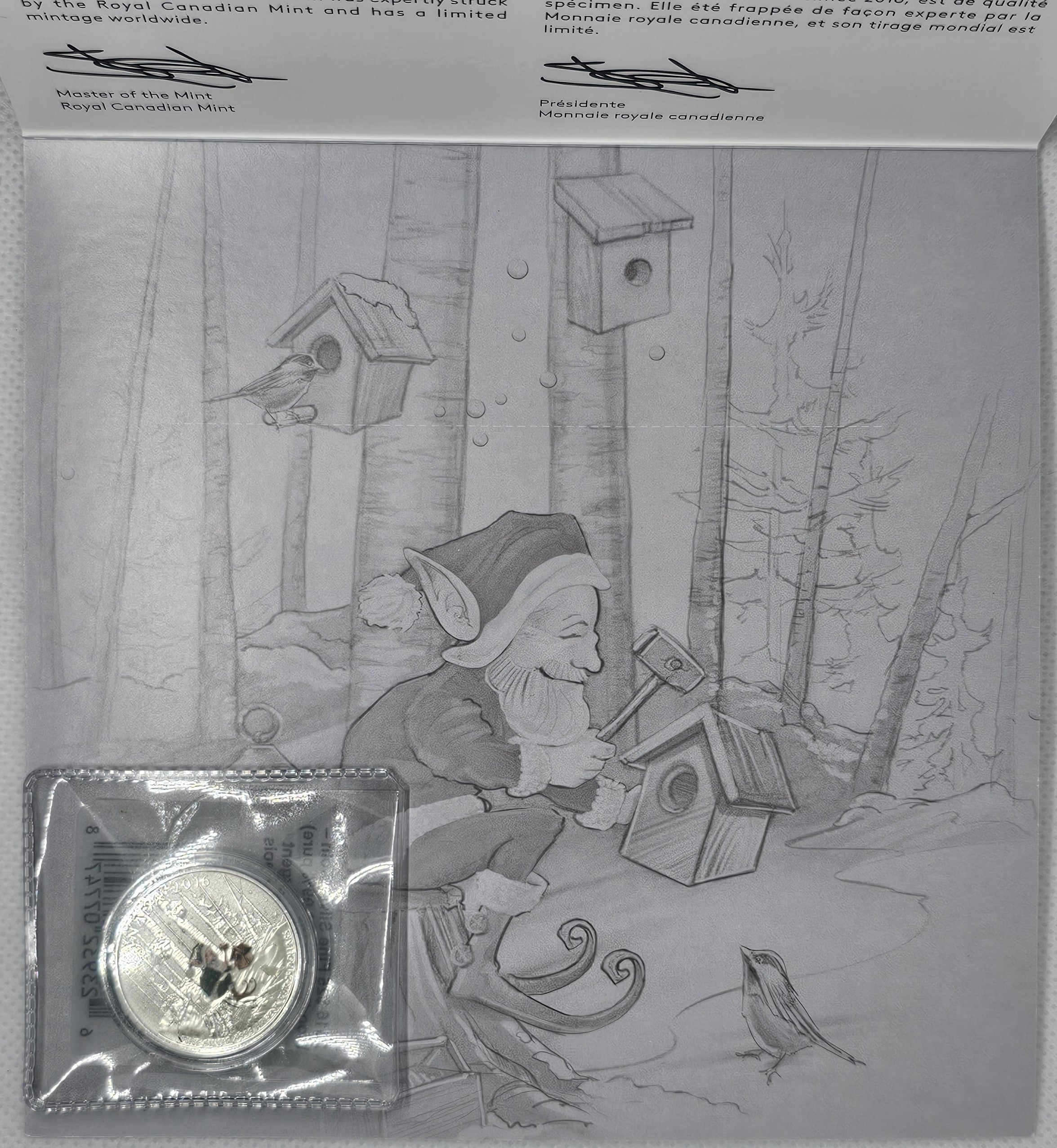 2016-$25 Canada silver coins - Woodland Elf