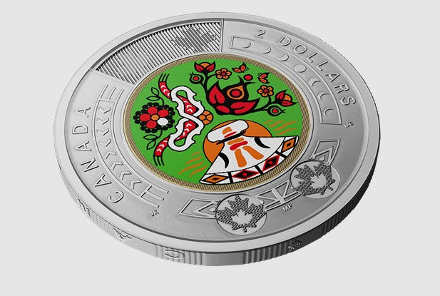 2023 $2 National Indigenous Peoples Day Colourized From Special Wrap Roll