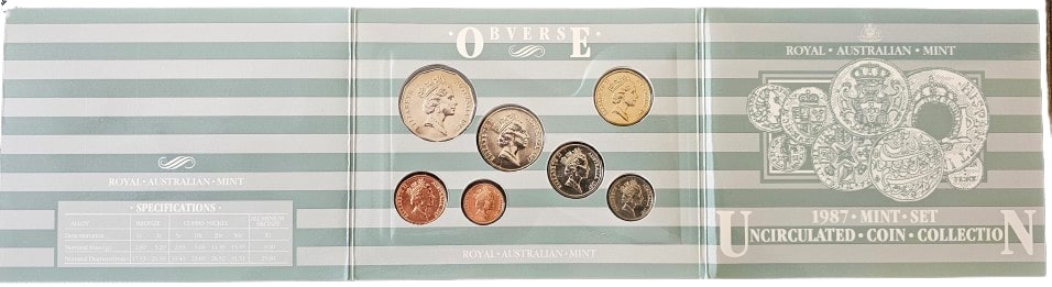 1987 Australia RAM Mint UNC Coin Set - Coin Collection