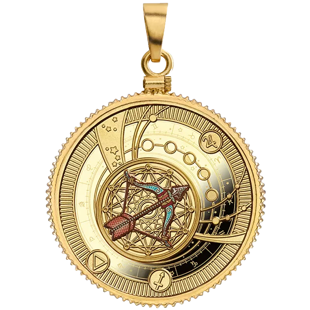 Signe du Zodiaque Sagittaire Pièce d'Argent Proof 500 Francs Cameroun 2018