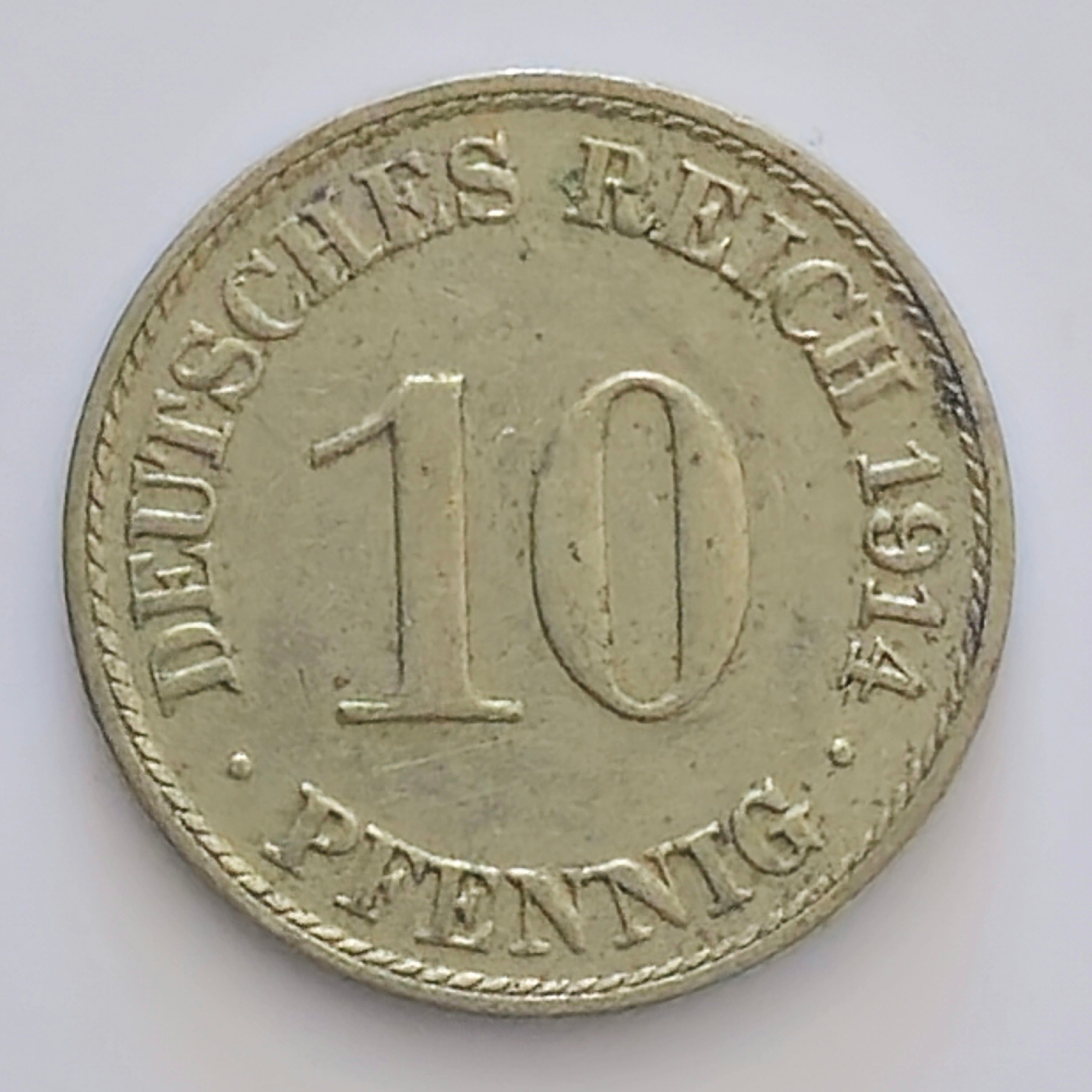 10 pfennig- 1914-A