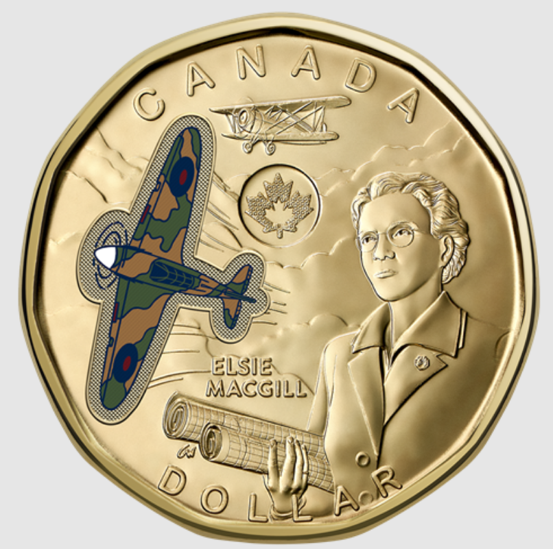 2023 $1 Honouring Elsie MacGill Colourized