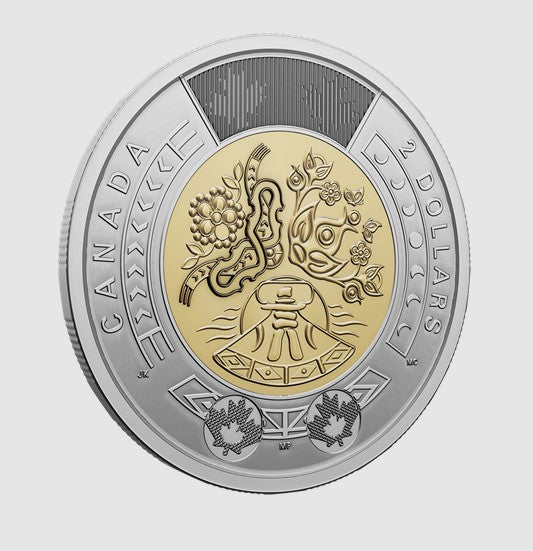 2023 $2 National Indigenous Peoples Day Non-Colourized From Special Wrap Ro