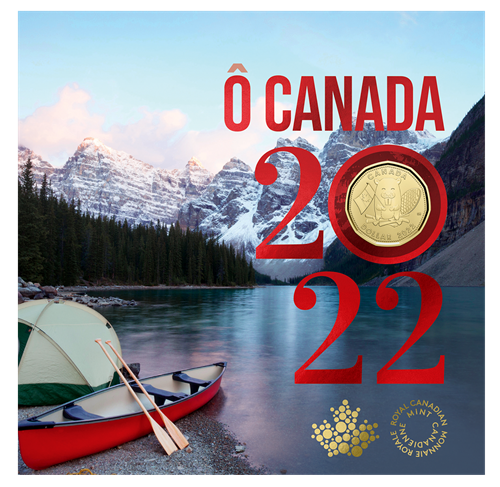 2022 Canada Uncirculated O Canada 5 coin Gift Card Set