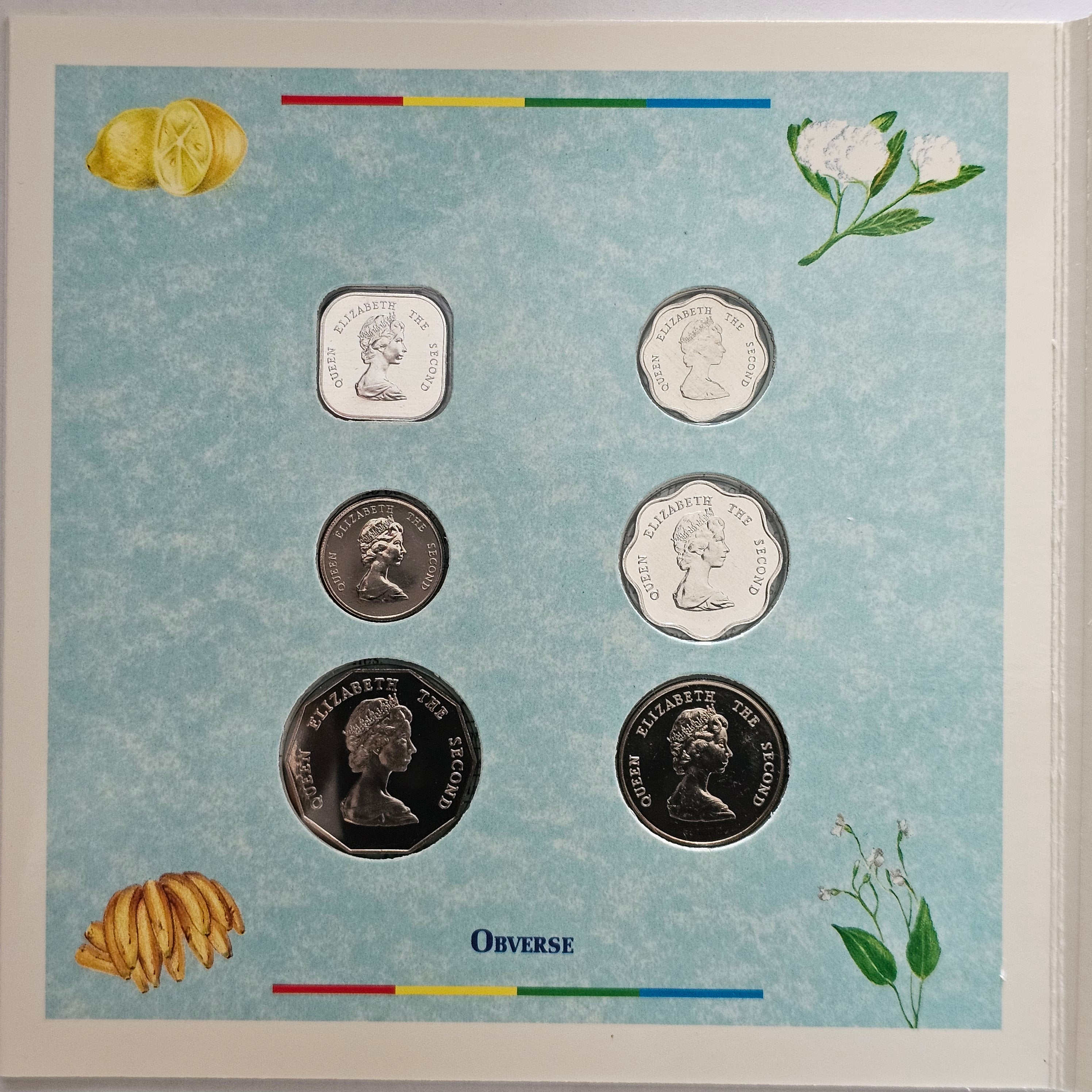 Eastern Caribbean Central Bank - Issue year 2000 - Coins dated 1991