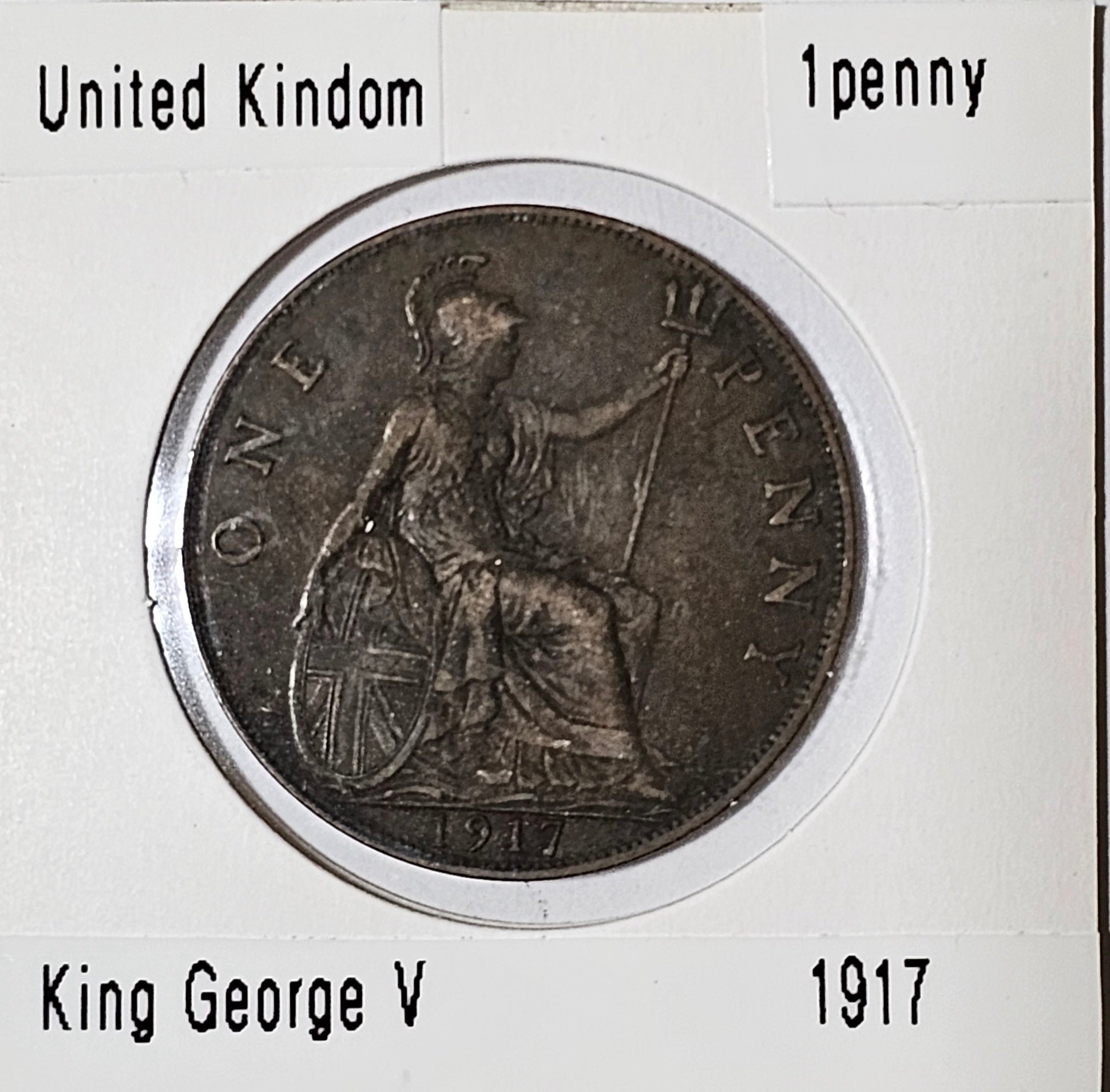 1 penny - United Kindom - George V - 1917