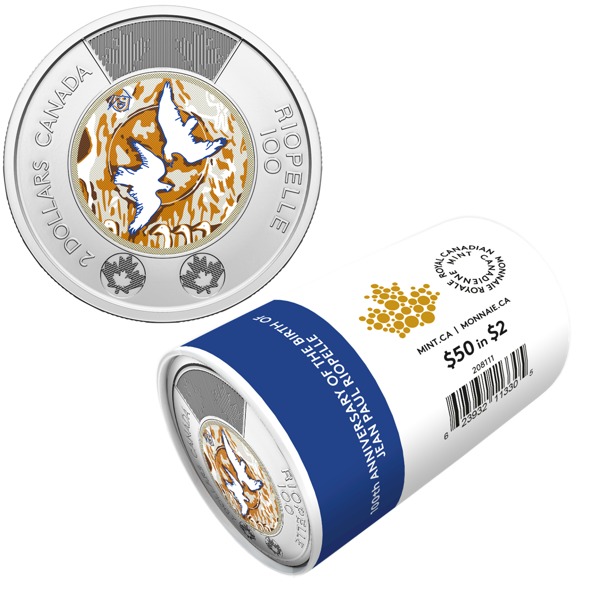 2023 $2 100th Anniversary of the Birth of Jean Paul Riopelle Colourized