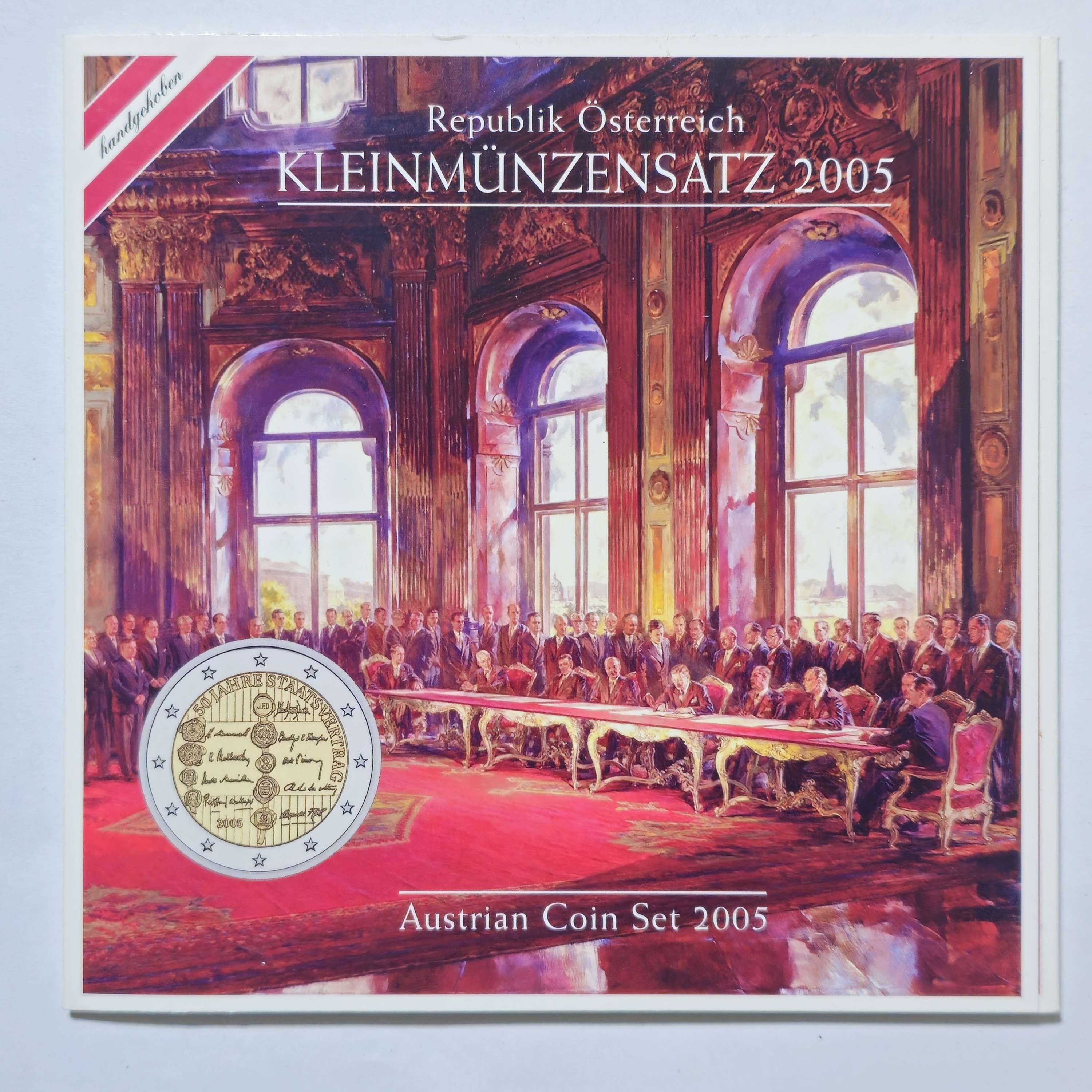 Austria 2005 Euro coins BU set