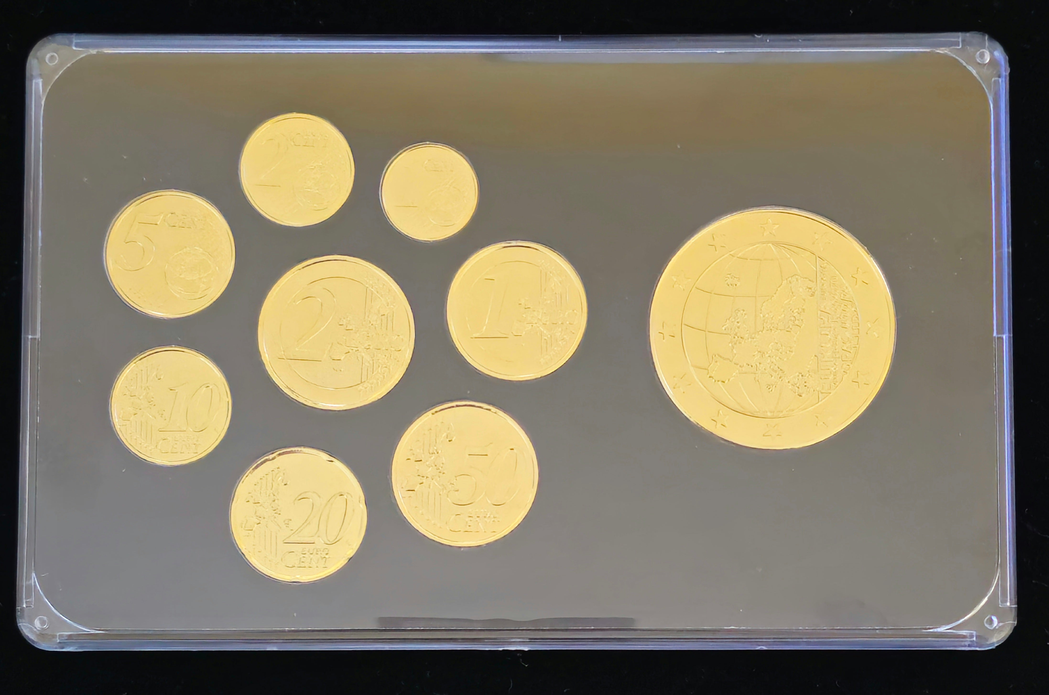 Prestige CoinSet Rhodium + 24 Carat Gold plated. France