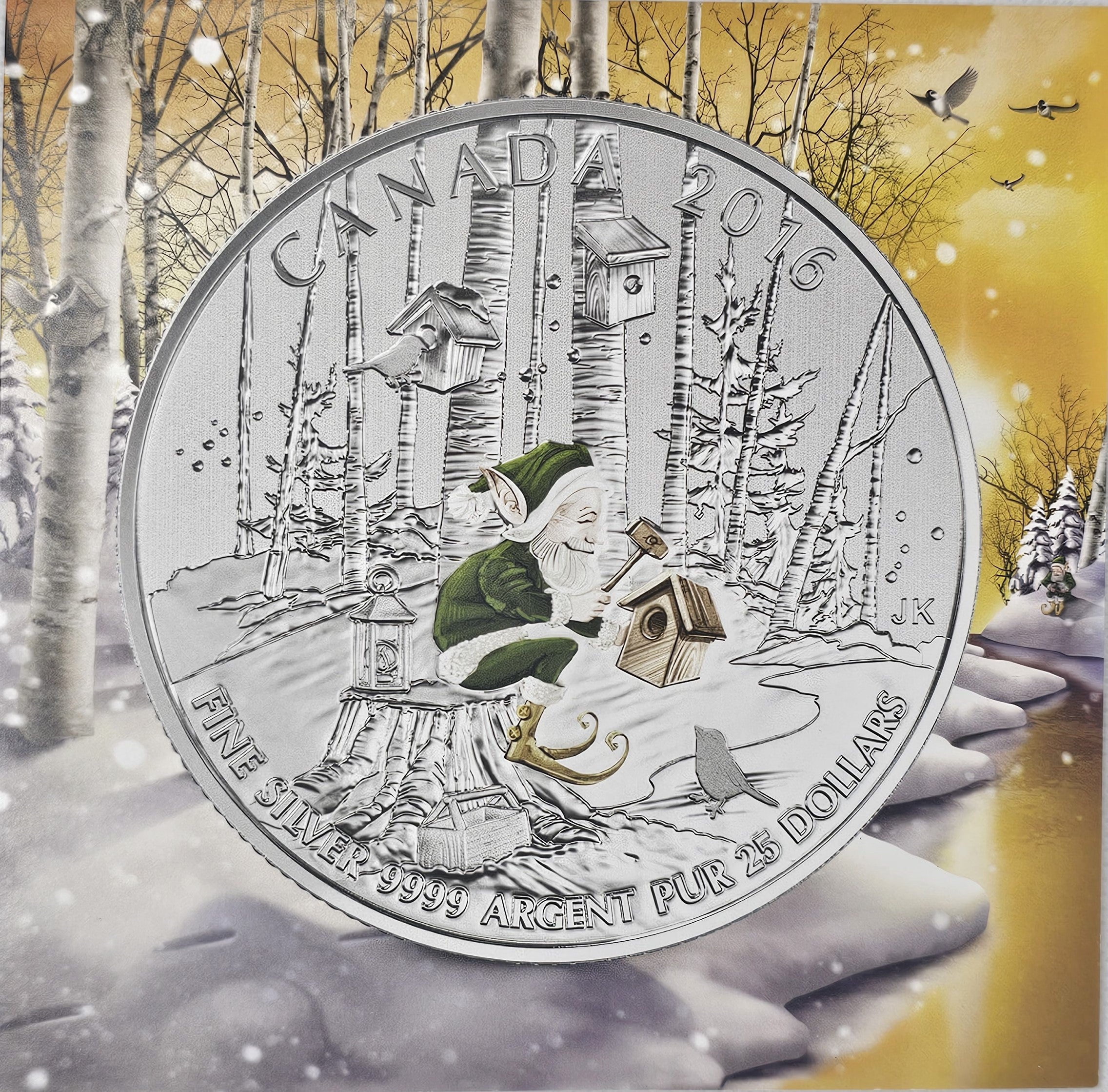 2016-$25 Canada silver coins - Woodland Elf