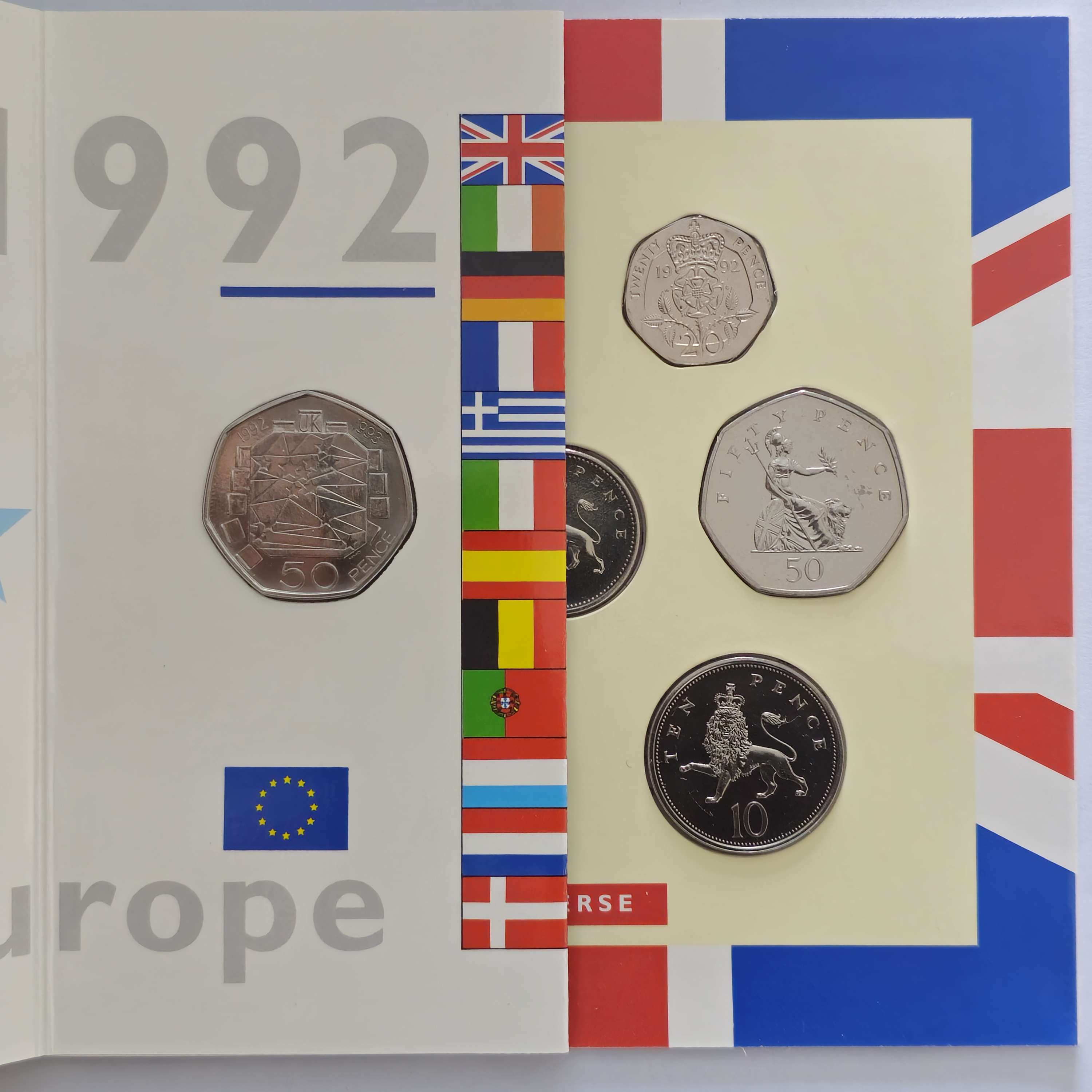 1992 UNITED KINGDOM BRILLIANT UNCIRCULATED COIN COLLECTION 