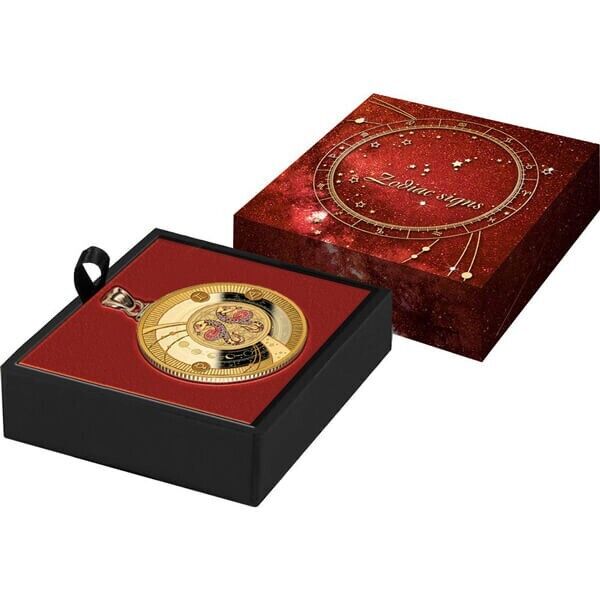 Signe du Zodiaque Gémeaux Pièce d'Argent Proof 500 Francs Cameroun 2018