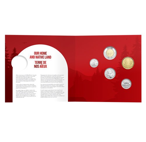 2022 Canada Uncirculated O Canada 5 coin Gift Card Set
