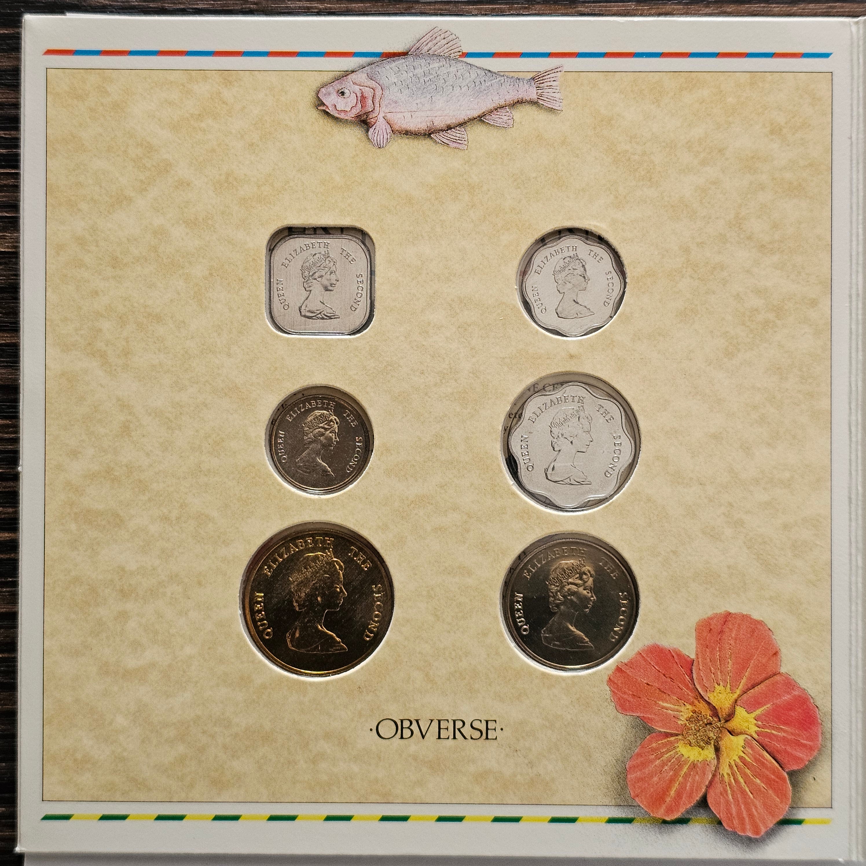 Eastern Caribbean States, 1986 Brilliant Uncirculated (6-Coin) Collection, Issue