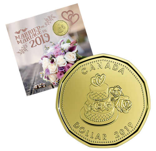 Married in 2019 Canada Commemorative Coin Set with Special Edition Loonie!