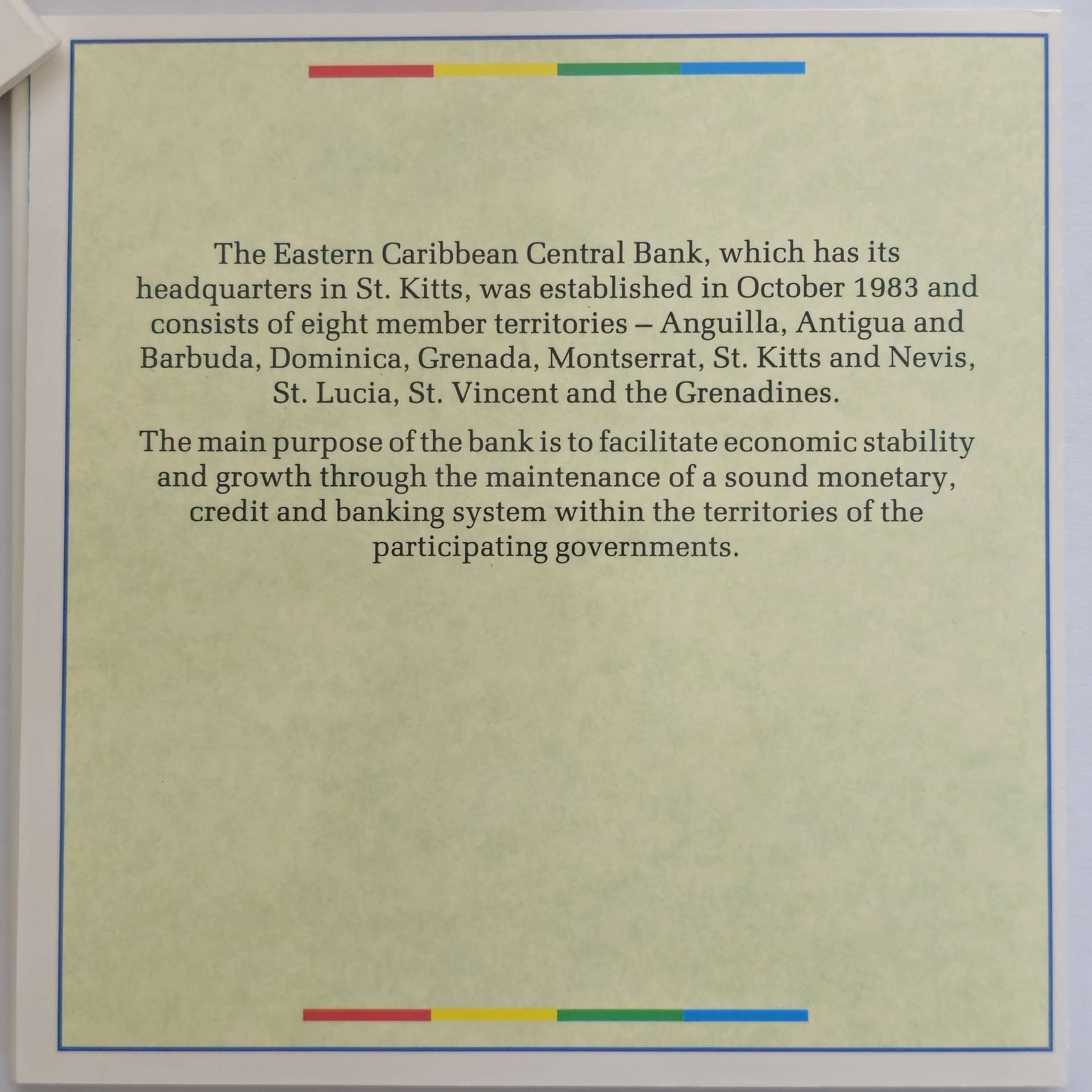 Eastern Caribbean Central Bank - Issue year 2000 - Coins dated 1993