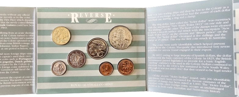 1987 Australia RAM Mint UNC Coin Set - Coin Collection