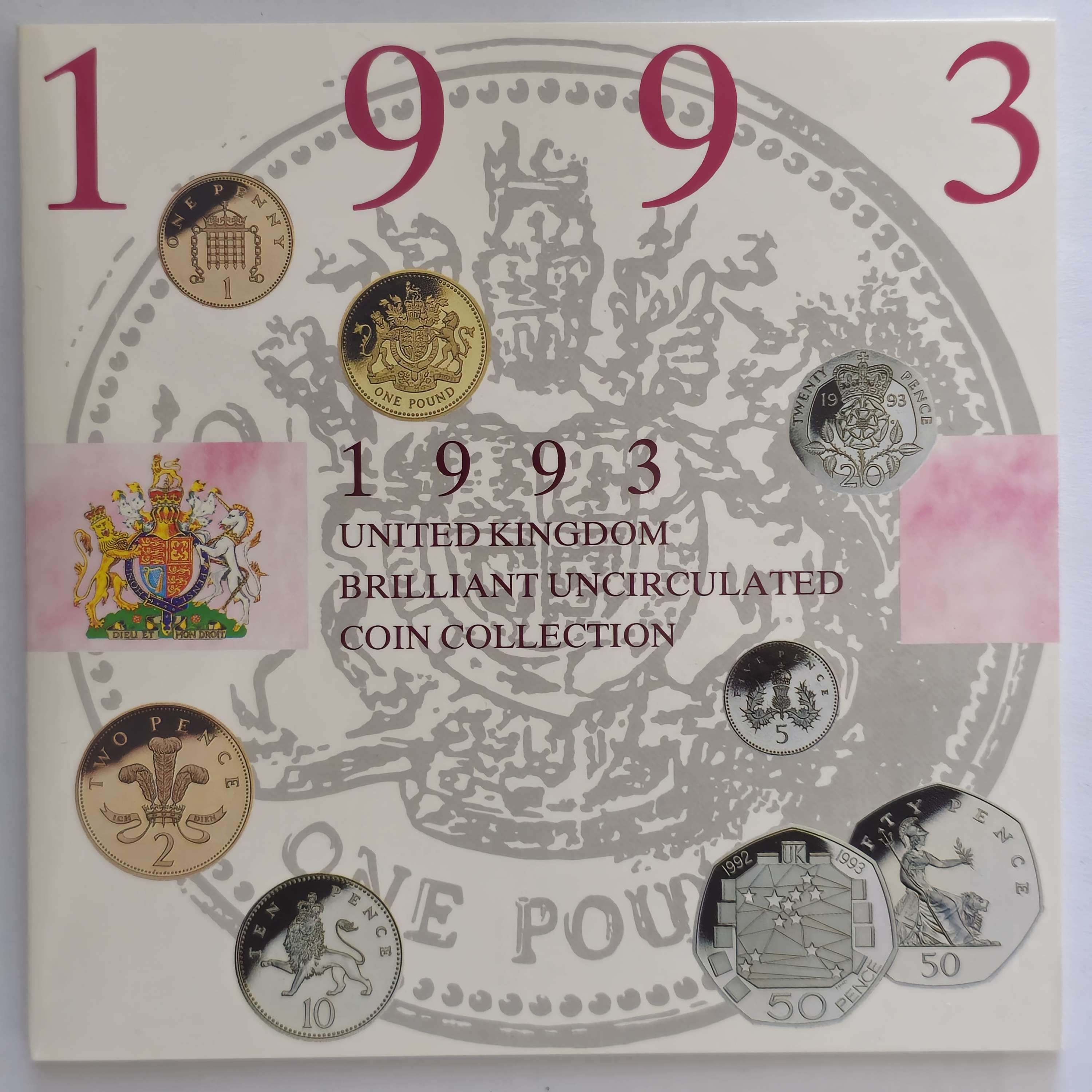 1993 United Kingdom Mint Set Brilliant Uncirculated UK Coins