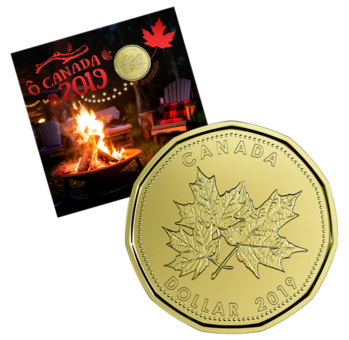 2019 Canada Uncirculated O Canada 5 coin Gift Card Set
