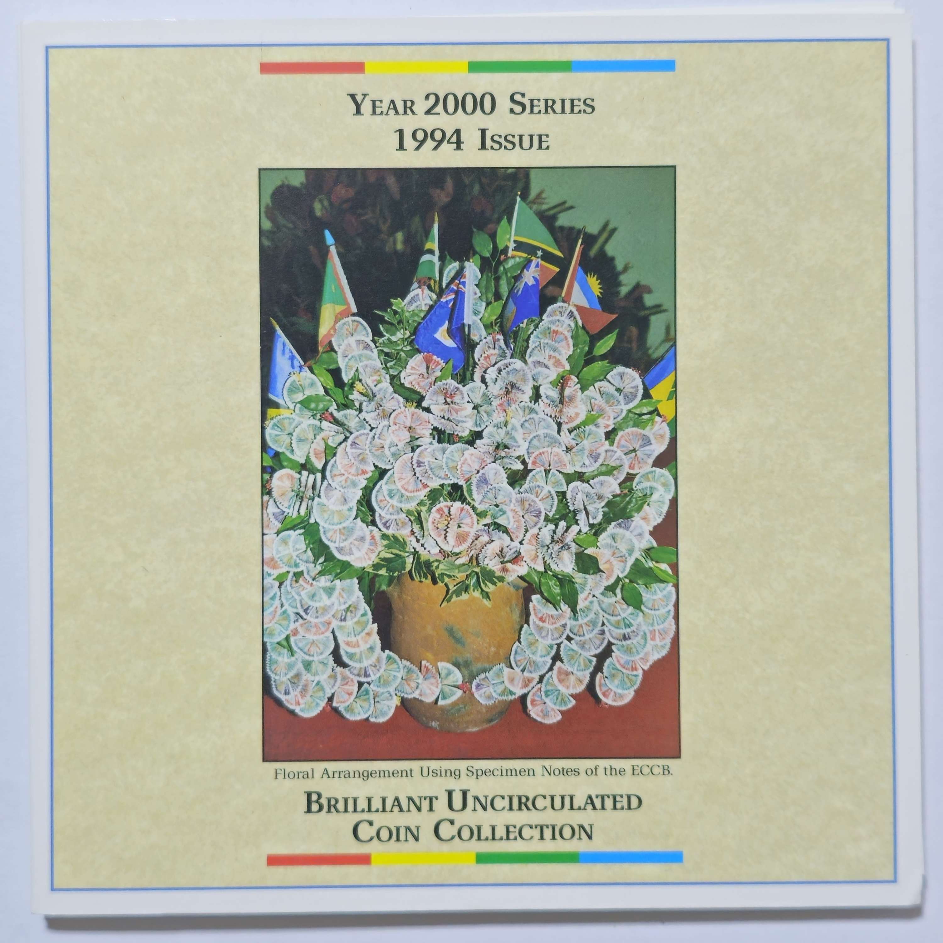 Eastern Caribbean Central Bank - Year 2000 Issue - Coins Dated 1994 - UNC Set
