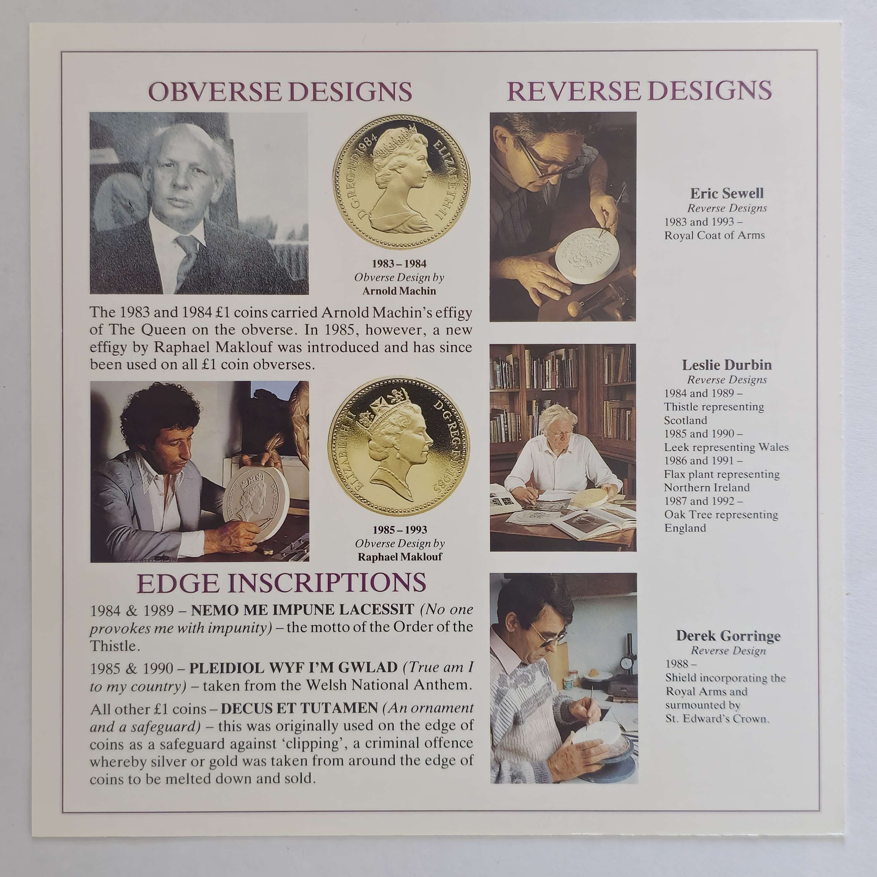 1993 United Kingdom Mint Set Brilliant Uncirculated UK Coins