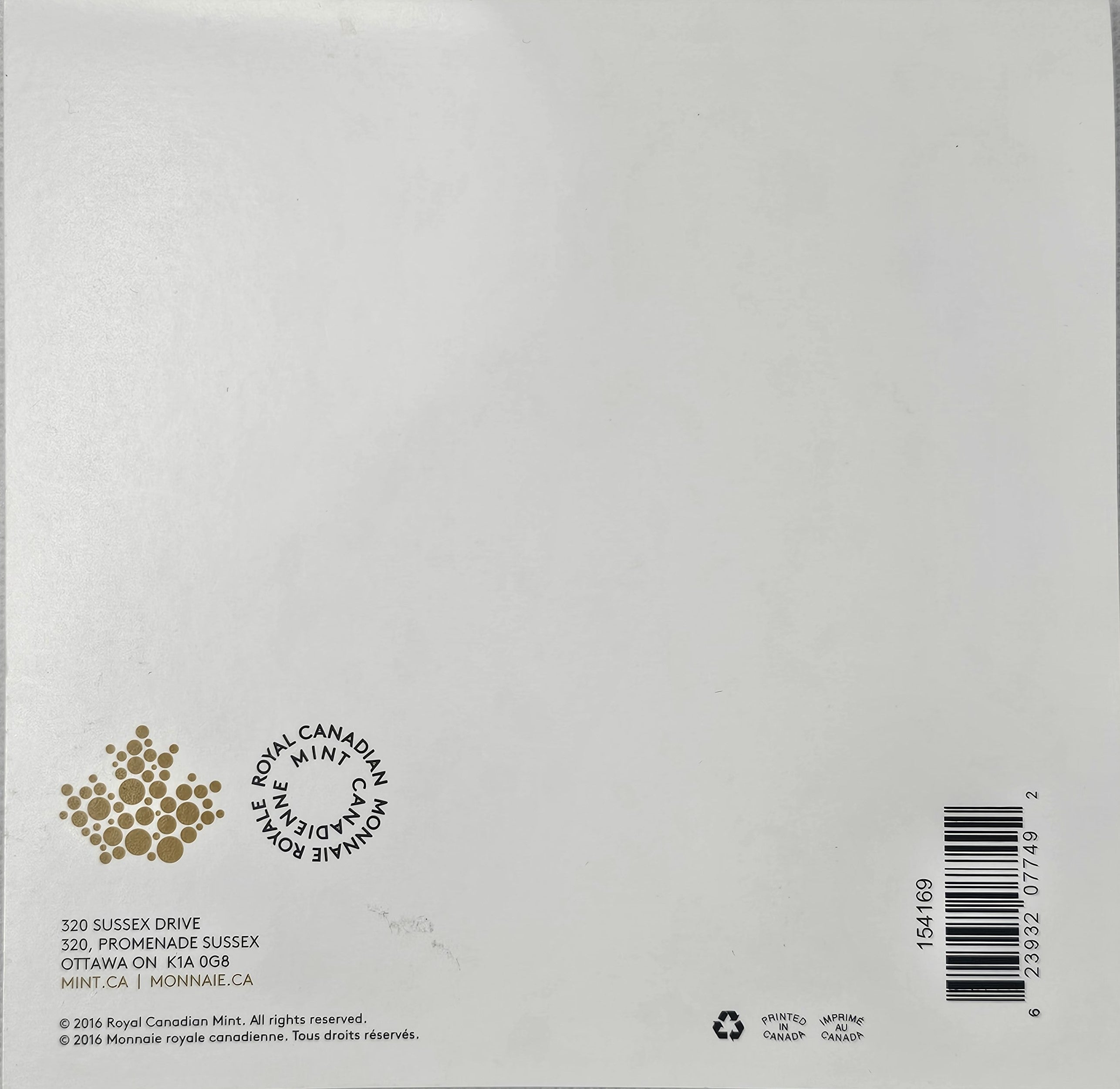 2016-$25 Canada silver coins - Woodland Elf