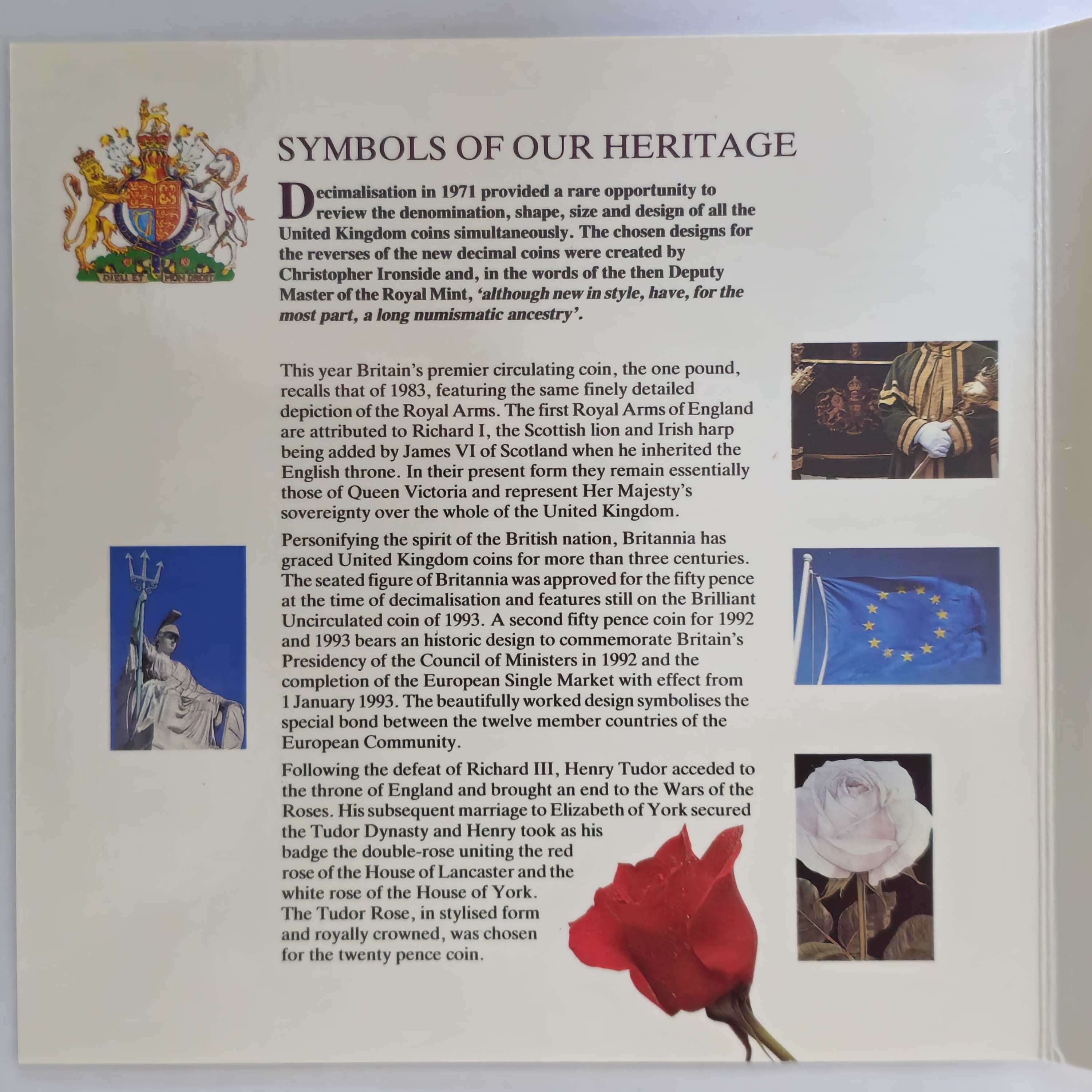 1993 United Kingdom Mint Set Brilliant Uncirculated UK Coins