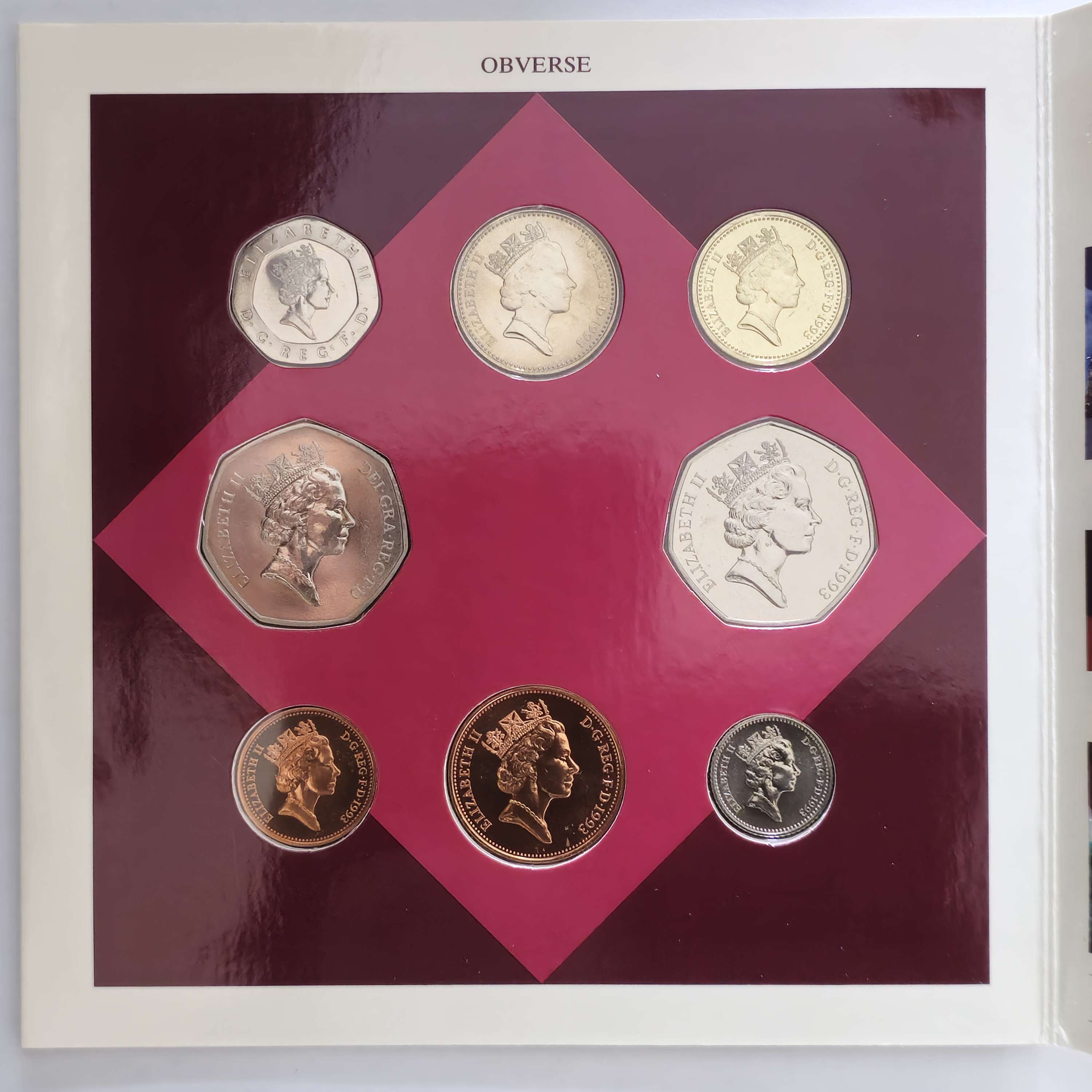 1993 United Kingdom Mint Set Brilliant Uncirculated UK Coins